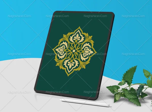 وکتور نشان نقش و نگار سنتی