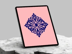 وکتور طرح آبی رنگ نشان سنتی