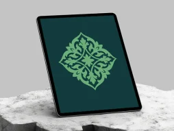 وکتور نشان سبز رنگ سنتی