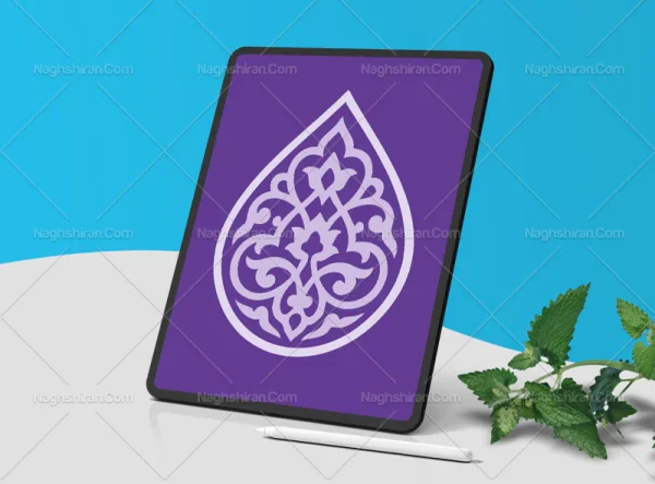 وکتور نشان نقوش یاسی سنتی