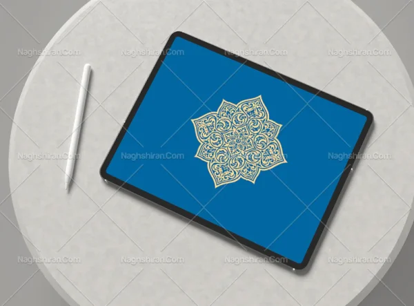 وکتور شمسه ساده تذهیب