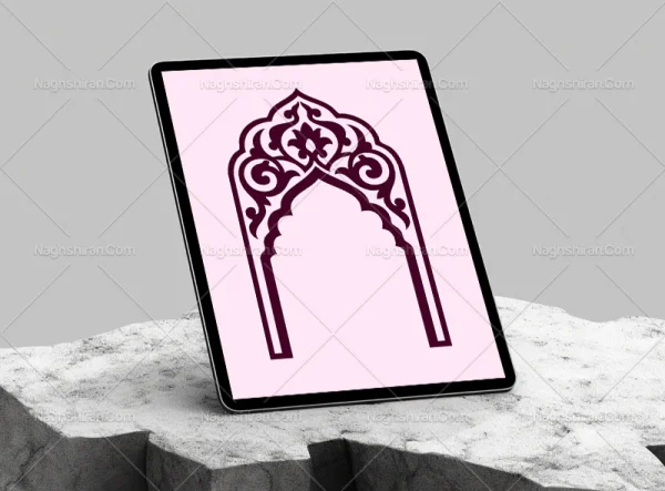 وکتور طرح محراب ساده اسلیمی