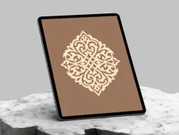 وکتور نشان سنتی و گره چینی رنگی