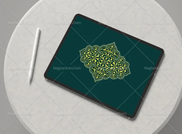 وکتور ترنج نقوش اسلیمی