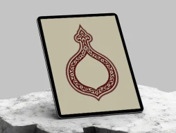 وکتور طرح گلدان حاشیه سنتی