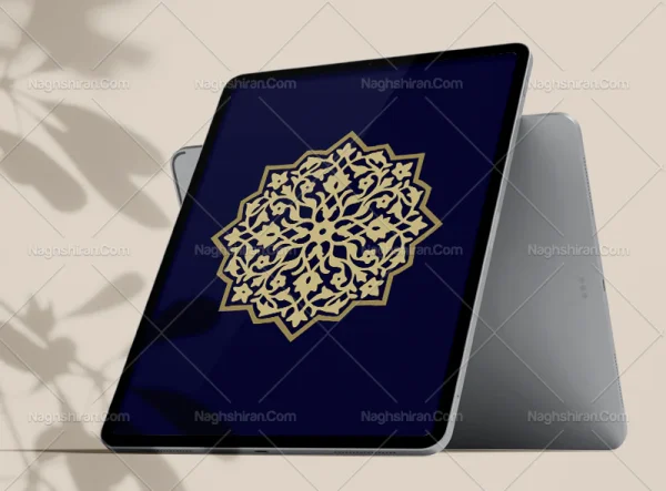 وکتور نشان نقوش تذهیب