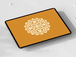 وکتور نقوش تذهیب طرح نشان ساده