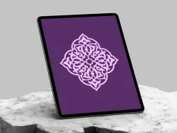 وکتور تذهیب طرح نشان یاسی رنگ