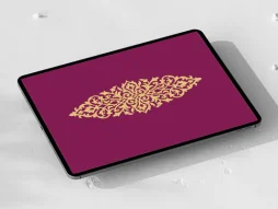 وکتور طرح ترنج نقوش تذهیب