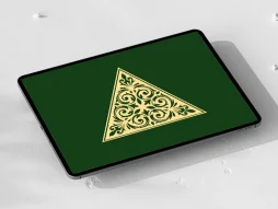 وکتور نشان طرح مثلث سنتی