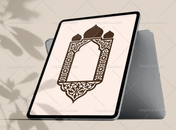 وکتور طرح محراب مسجد سنتی