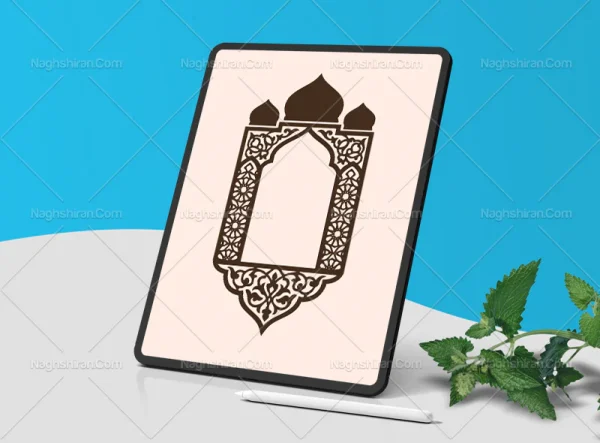 وکتور طرح محراب مسجد سنتی