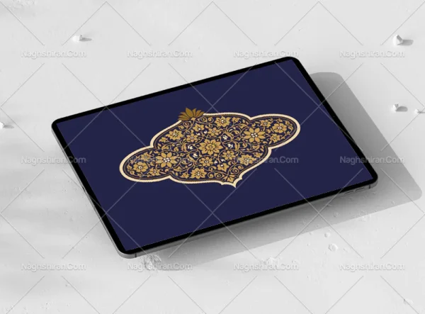 وکتور طرح ترنج خاص نقوش سنتی