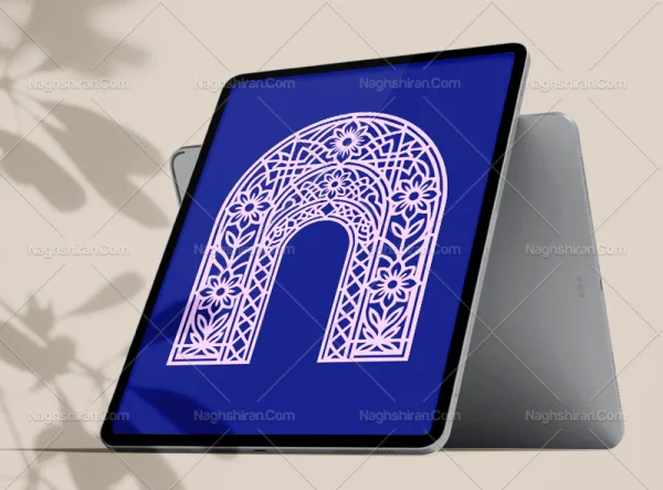 وکتور طرح محراب نقوش تو خالی ساده