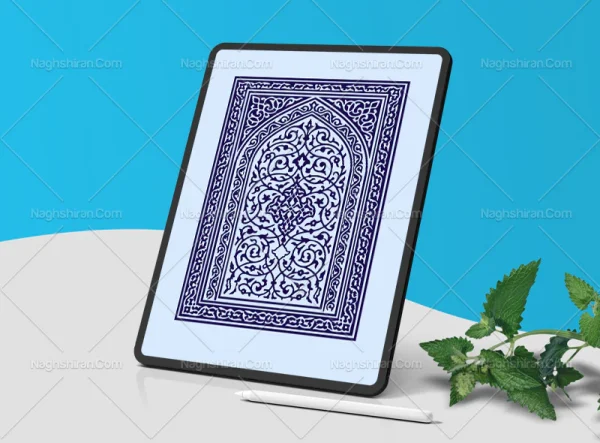وکتور کتیبه و طرح محراب تذهیب