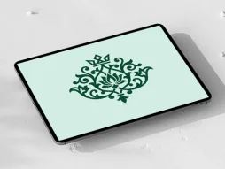 وکتور طرح نشان و تاج سنتی