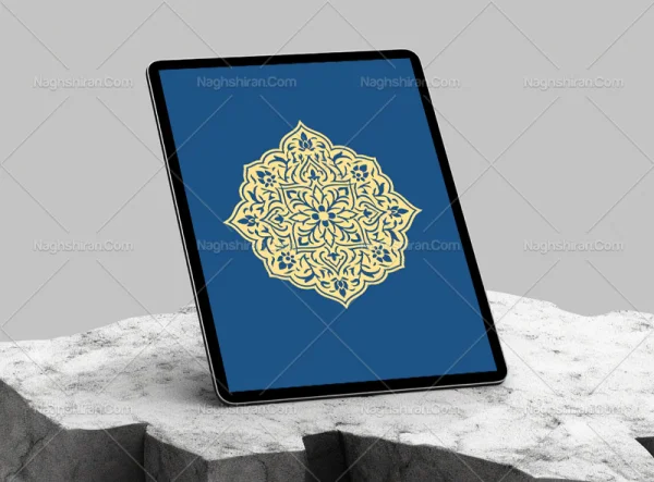 وکتور نقوش سنتی نشان ساده