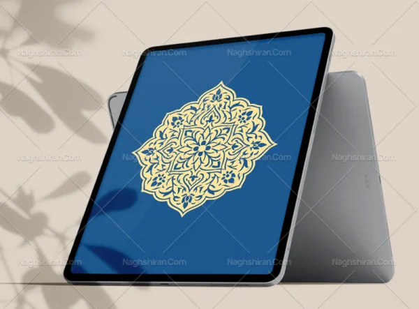 وکتور نقوش سنتی نشان ساده