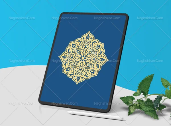وکتور نقوش سنتی نشان ساده