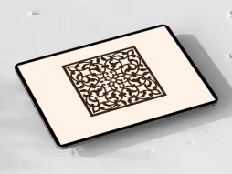 وکتور موتیف نقوش اسلیمی مربع