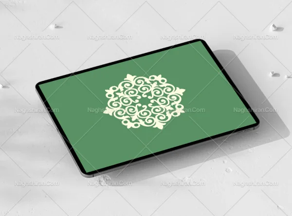 وکتور نشان طرح سنتی رنگی