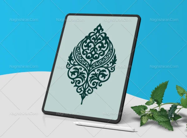 وکتور نشان نقش و نگار های سنتی