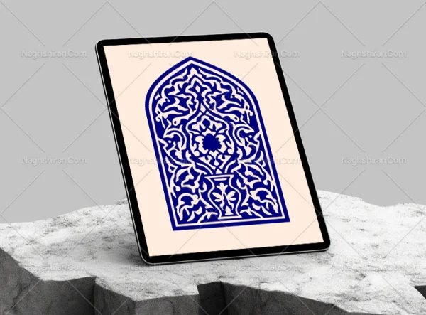 وکترو طرح محراب گلدان و نقوش سنتی
