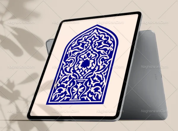 وکترو طرح محراب گلدان و نقوش سنتی