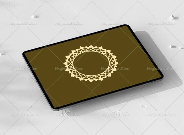 وکتور حاشیه طرح دایره سنتی رایگان