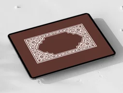 وکتور حاشیه مستطیل نقوش تذهیب ساده