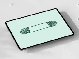 وکتور حاشیه طرح قلمدان سنتی