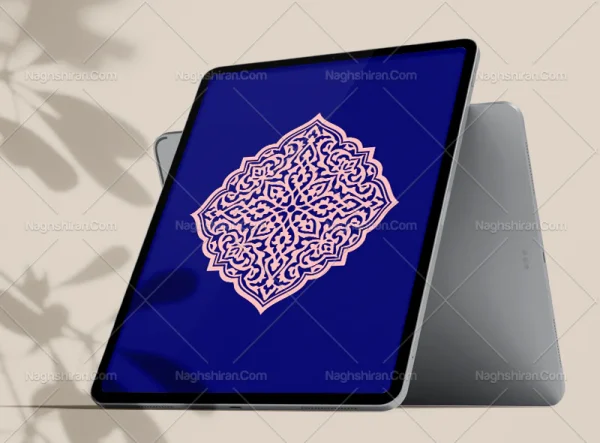 وکتور طرح ترنج نقوش تذهیب