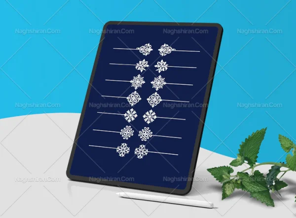 وکتور شرفه رنگی سنتی 7 عددی