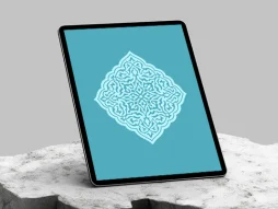 وکتور ترنج نقوش اسلیمی رنگی