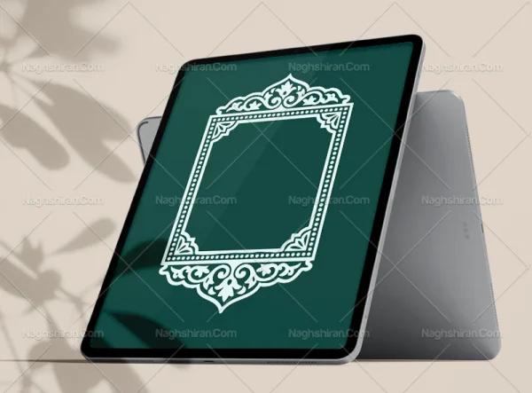 وکتور حاشیه نقوش سنتی رنگی