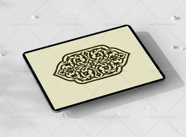 وکتور ترنج نقوش ختایی تذهیب