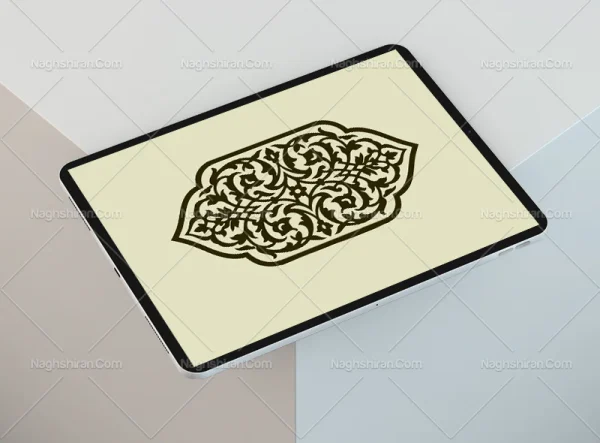 وکتور ترنج نقوش ختایی تذهیب