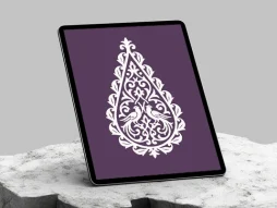 وکتور نشان نقوش پرنده و سنتی