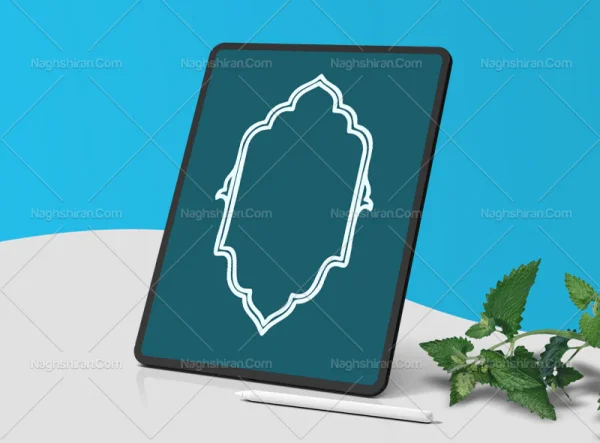 وکتور کادر تذهیب رایگان