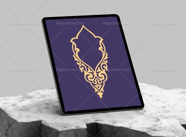 وکتور حاشیه طرح خاص سنتی رنگی