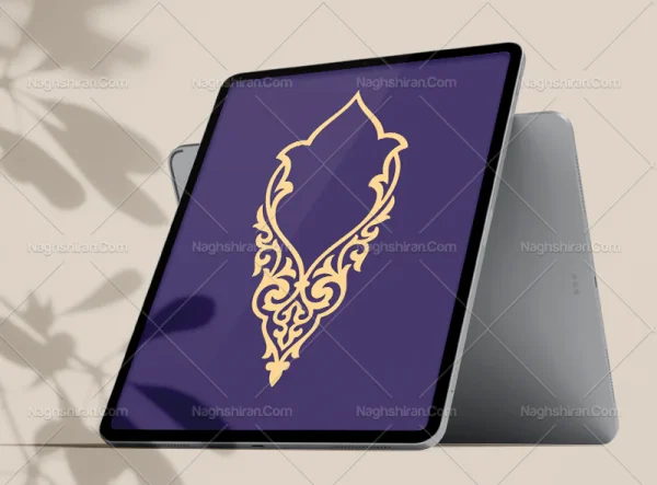 وکتور حاشیه طرح خاص سنتی رنگی