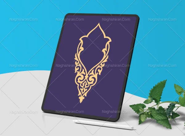 وکتور حاشیه طرح خاص سنتی رنگی