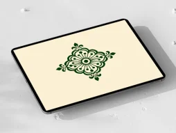 وکتور المان ساده سنتی سبز رنگ