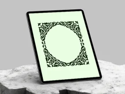 وکتور حاشیه طرح لچک نقوش اسلیمی