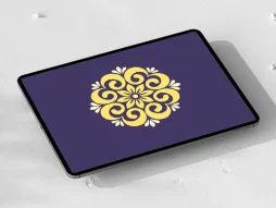 وکتور نشان ساده سنتی خلاقانه