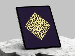 وکتور طرح نشان ساده رنگی
