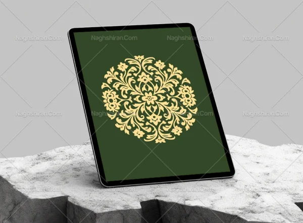 وکتور نشان نقش و نگار دایره ای