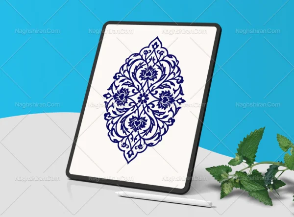 وکتور ترنج نقوش ختایی اسلیمی