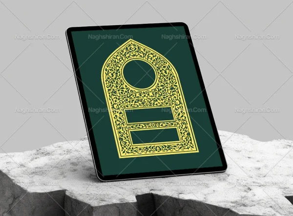 وکتور طرح محراب حاشیه سنتی