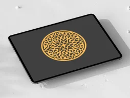 وکتور طرح نشان اسلیمی رنگی